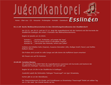 Tablet Screenshot of news.jugendkantorei-esslingen.de