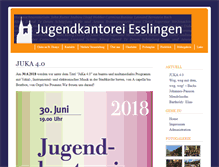 Tablet Screenshot of jugendkantorei-esslingen.de